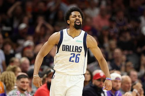 Spencer Dinwiddie of the Dallas Mavericks