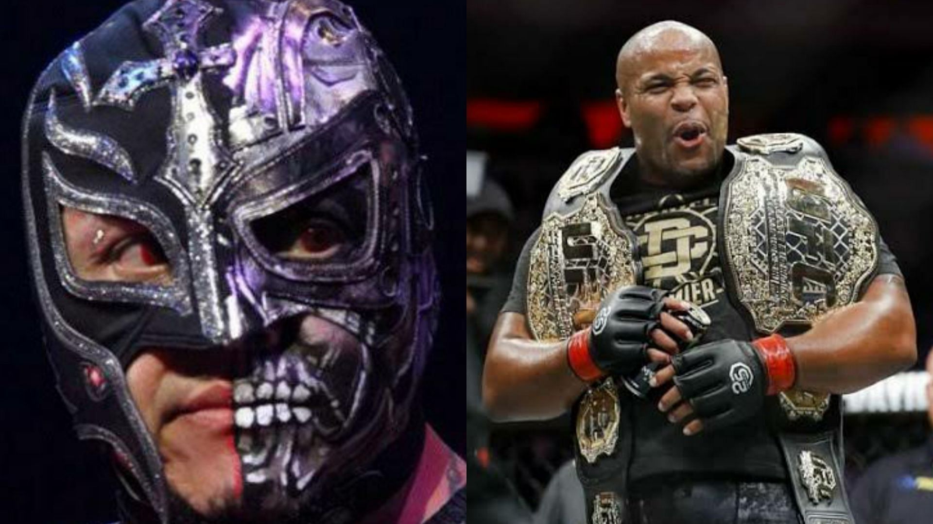 Rey Mysterio(Left); Daniel Cormier(Right)