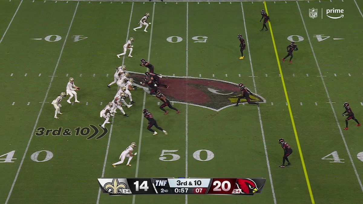 New Orleans Saints 34-42 Arizona Cardinals: Kyler Murray seen