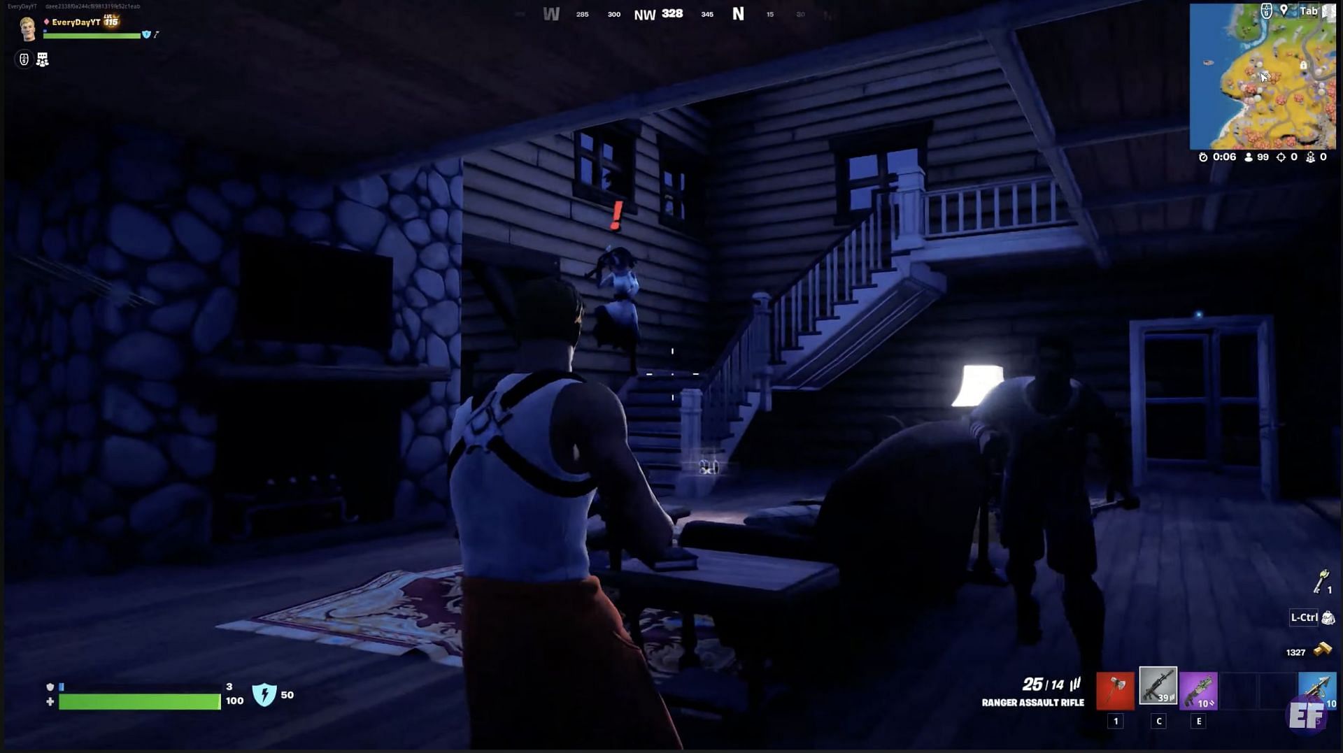 Willow is inside the cabin (Image via Every Day FN on YouTube)