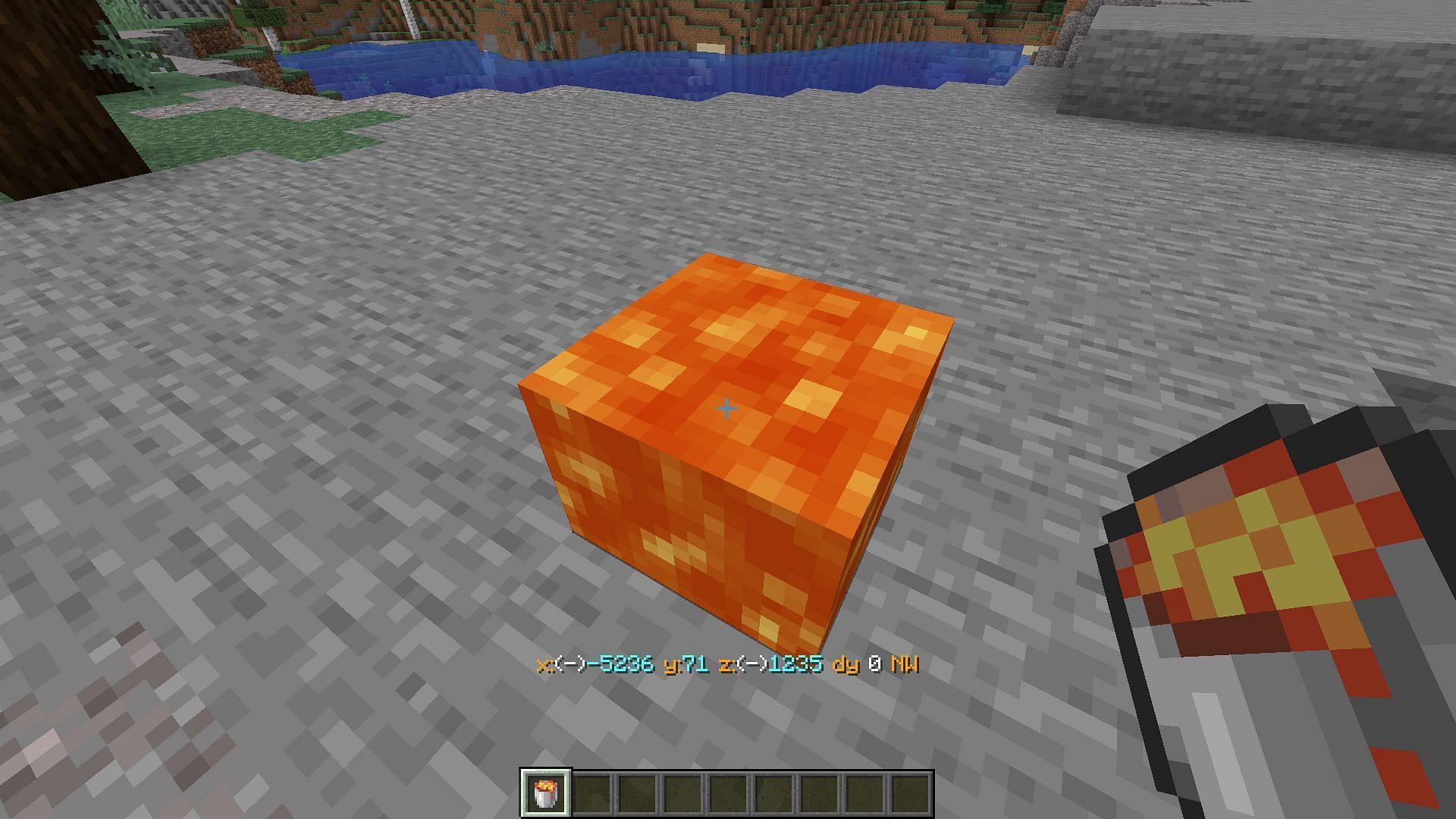 Lava and cactus are perfect for destroying Minecraft items in an instant (Image via Mojang)