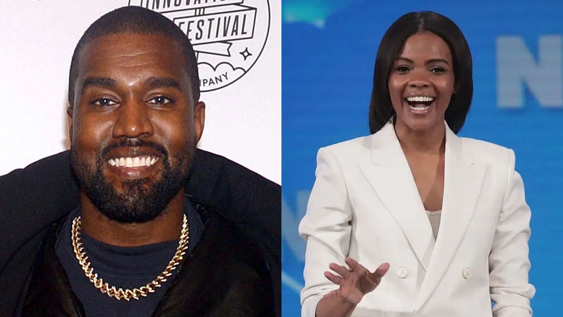 Candace Owens has fiercely supported Kanye West throughout his controversial antics on social media. (Image via Brad Barket/Getty, Scott Olson/Getty)