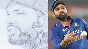 Rohit Sharma के फैन ने स्टाम्प पैड से बनाया खास तोहफा, सोशल मीडिया पर वायरल हुई वीडियो