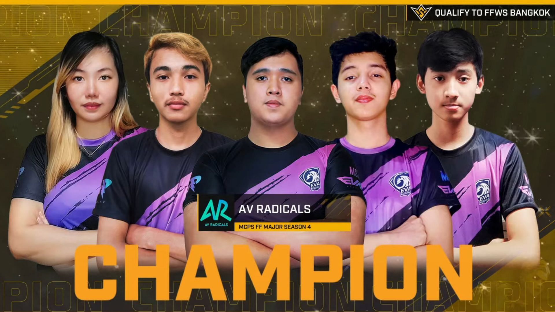 AV Radicals won Free Fire MCPS Season 4 (Image via Garena)