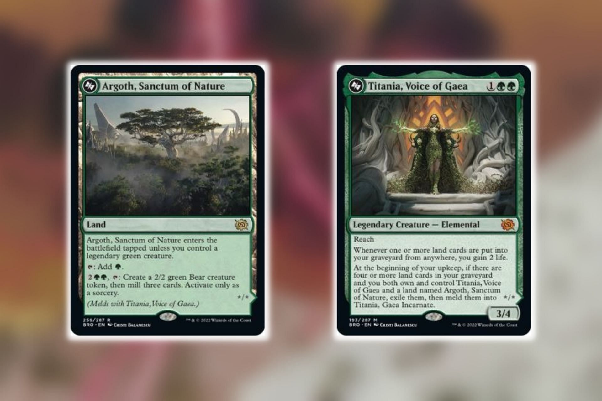 Magic: The Gathering Titania, Gaea Incarnate meld card revealed - Required  cards, stats, and more