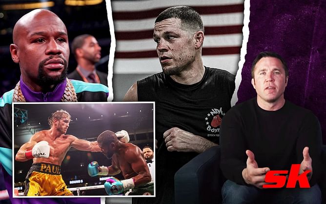 "We saw Floyd get beat by Logan" - Chael Sonnen curious to see "much bigger man" Nate Diaz fight Floyd Mayweather after rumors surface of possible RIZIN booking