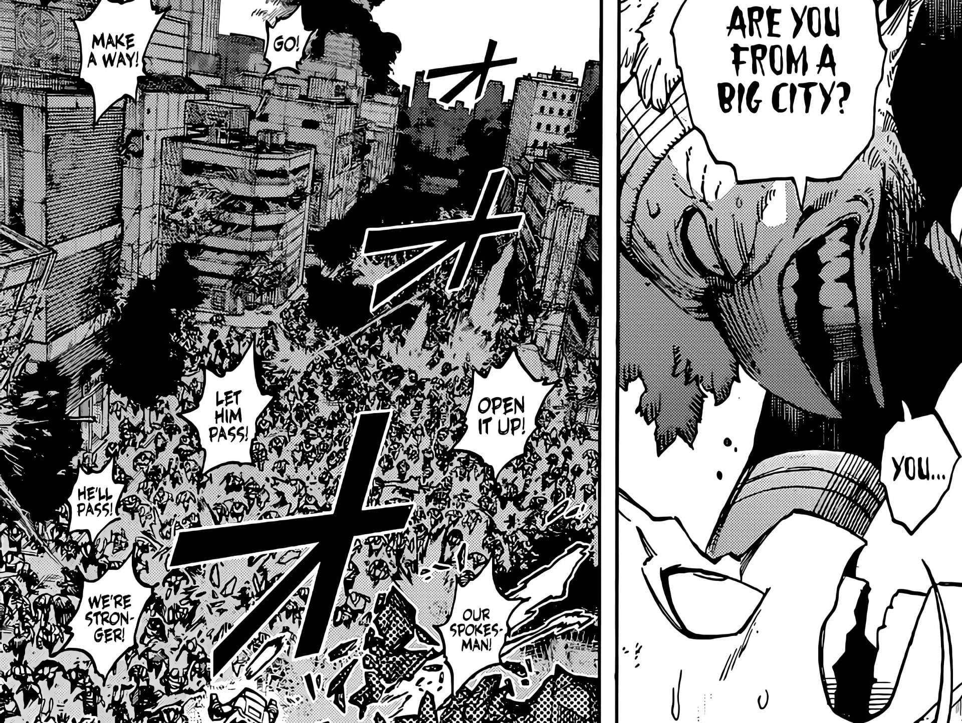 A mutant attacking Koda in My Hero Academia chapter 370 (Image via Shueisha)