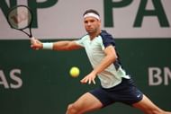 Grigor Dimitrov at the 2022 French Open.