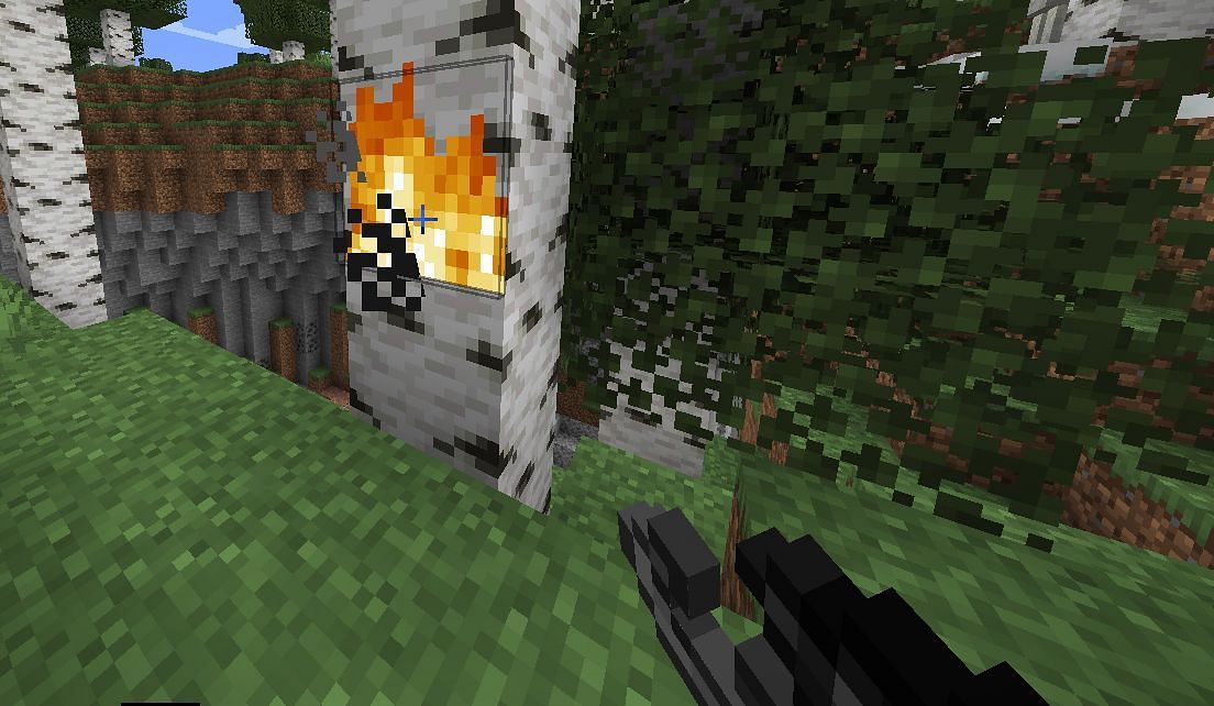 Fire in Minecraft