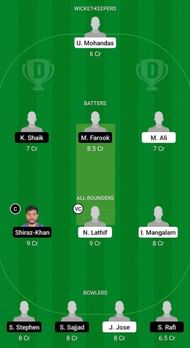 NCMI vs SAI Fantasy Suggestion Team 1