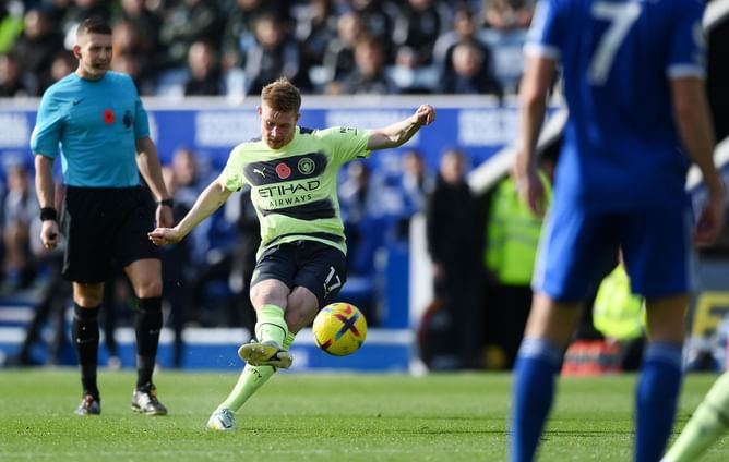 Leicester City 0-1 Manchester City: Player Ratings as Kevin De Bruyne's stunner is the difference between the two sides | Premier League 2022-23