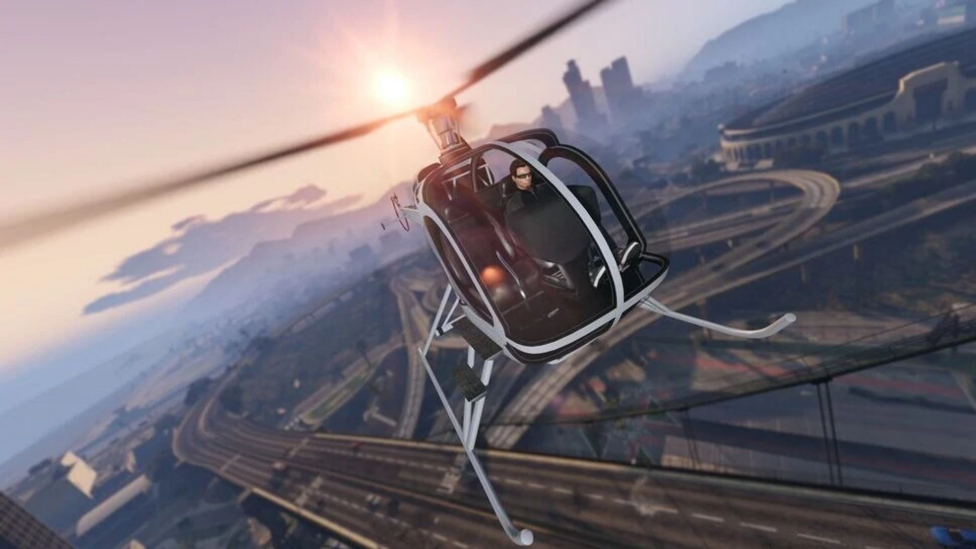 The Sparrow is a good helicopter for making The Cayo Perico grind more bearable (Image via Rockstar Games)