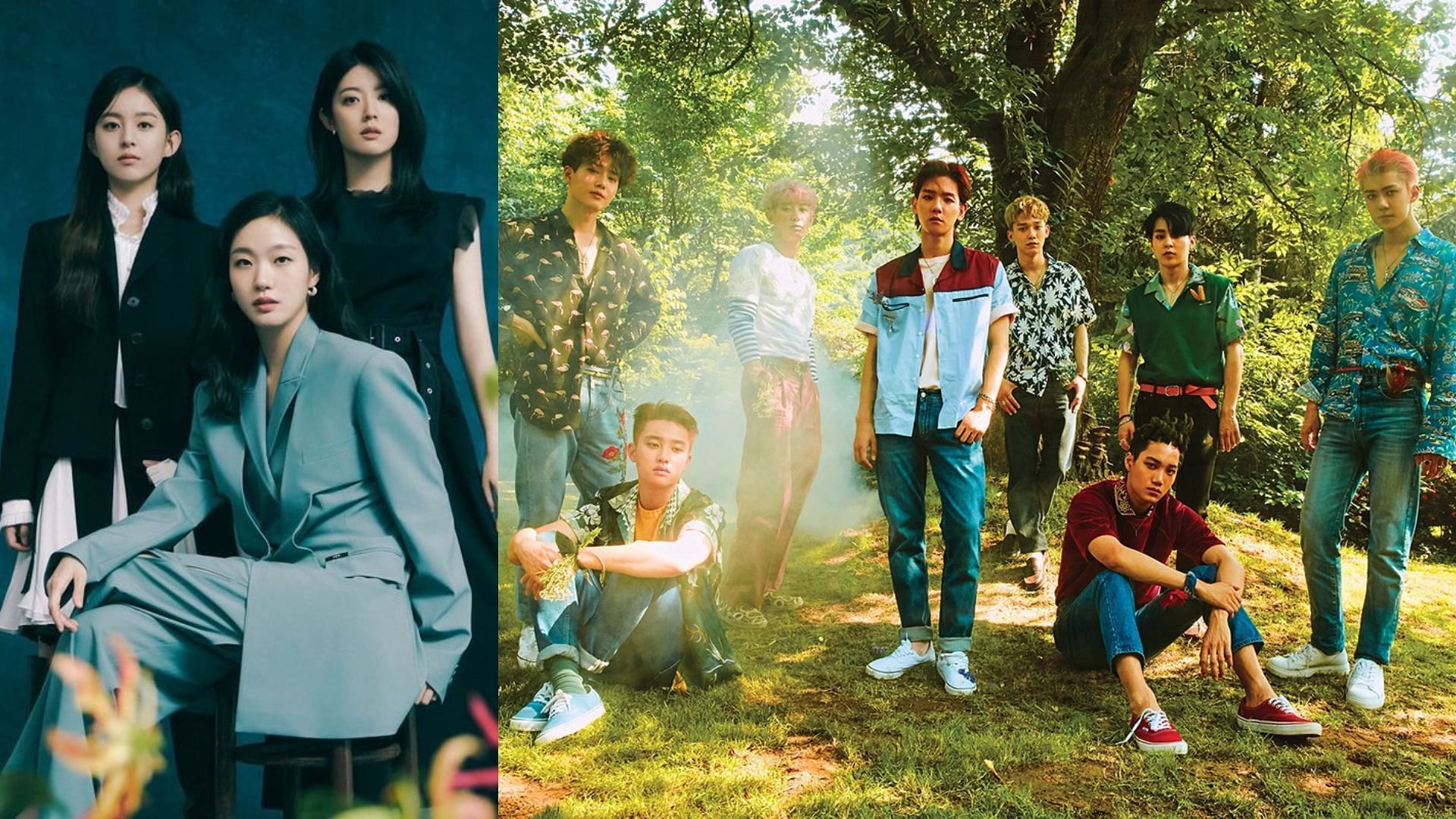 Little Women cast have an interesting connection to EXO (Image via Netflix and SM Entertainment)