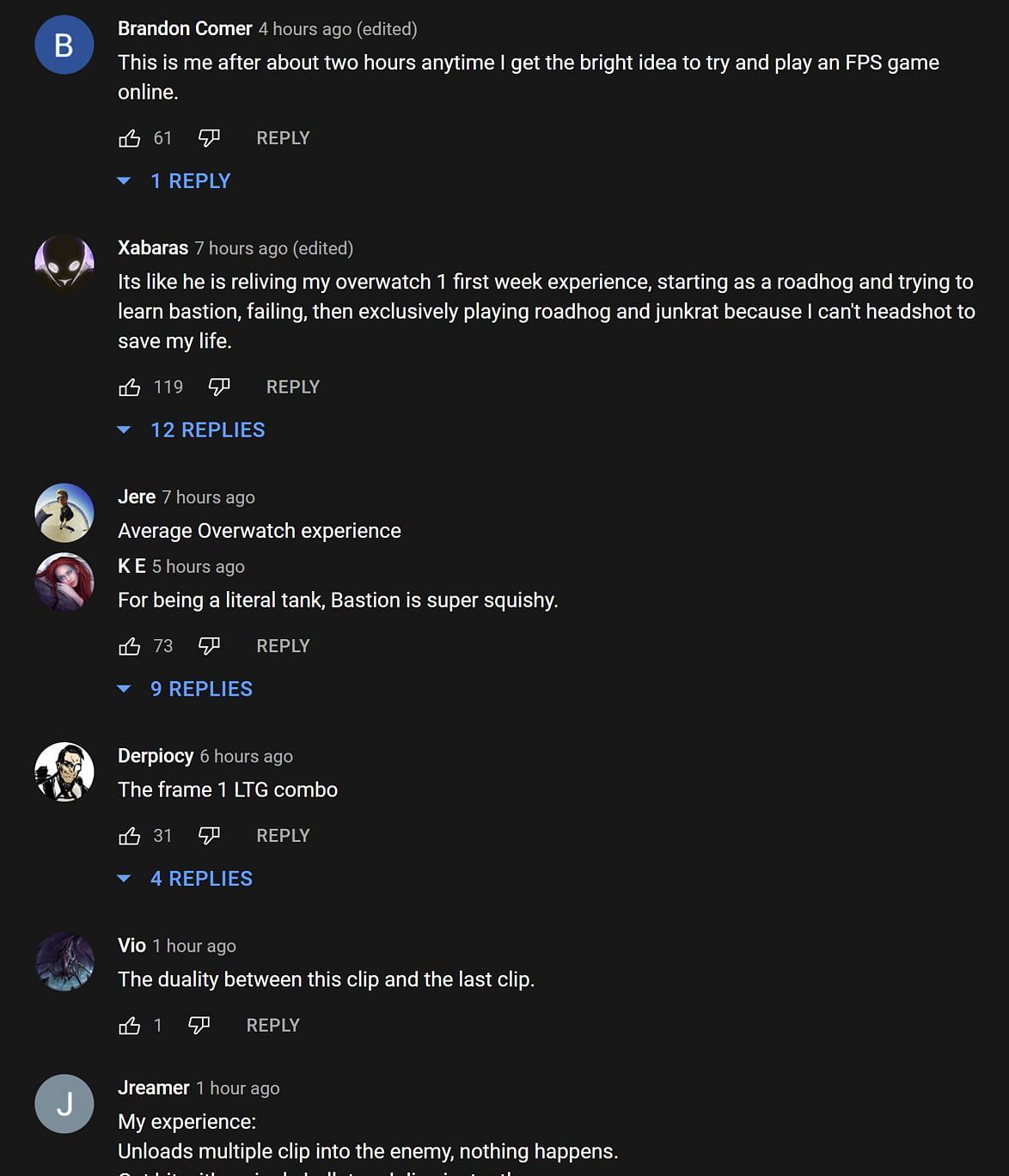 Fans in the YouTube comments section reacting to the streamer rage quitting the game and broadcast (Image via Asmongold Clips/YouTube)