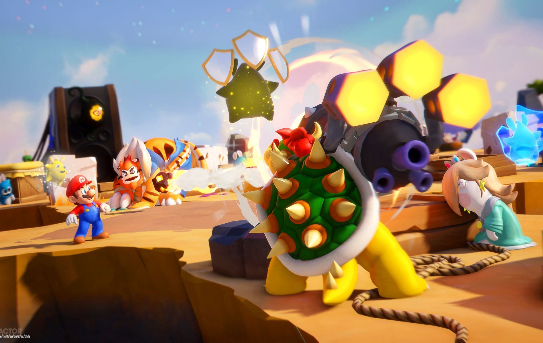 Fast traveling in Mario + Rabbids Sparks of Hope (Image via Mario + Rabbids Sparks of Hope)