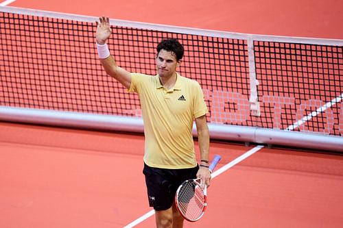 Dominic Thiem at the 2022 Gijon Open.