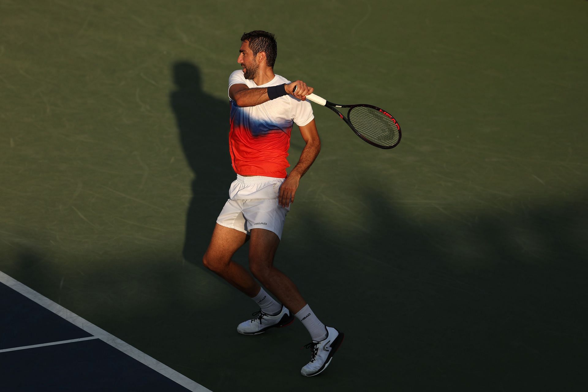 Marin Cilic in action at the US Open