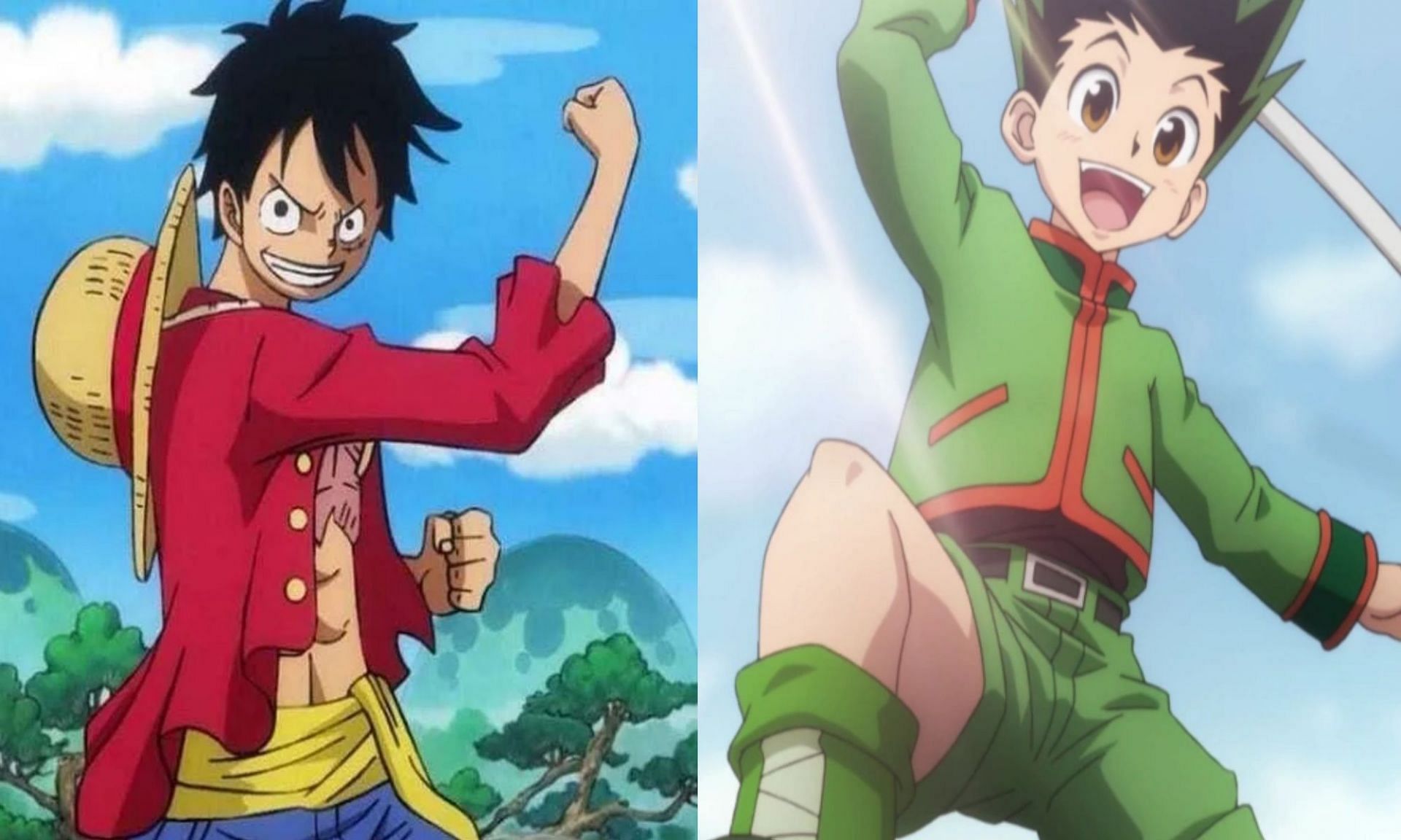 Luffy and Gon having a good time