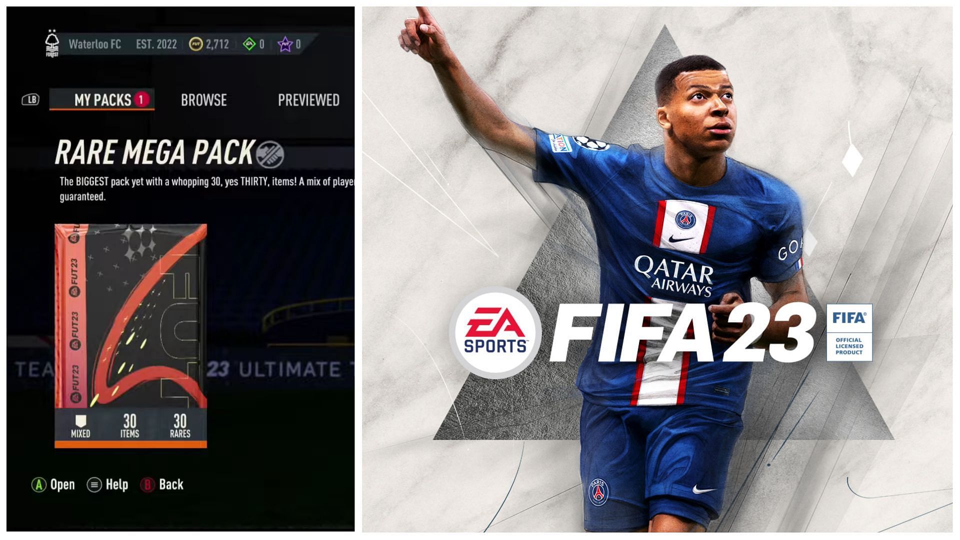 The Rare Mega pack is one of the best packs in FIFA 23 (Images via EA Sports)