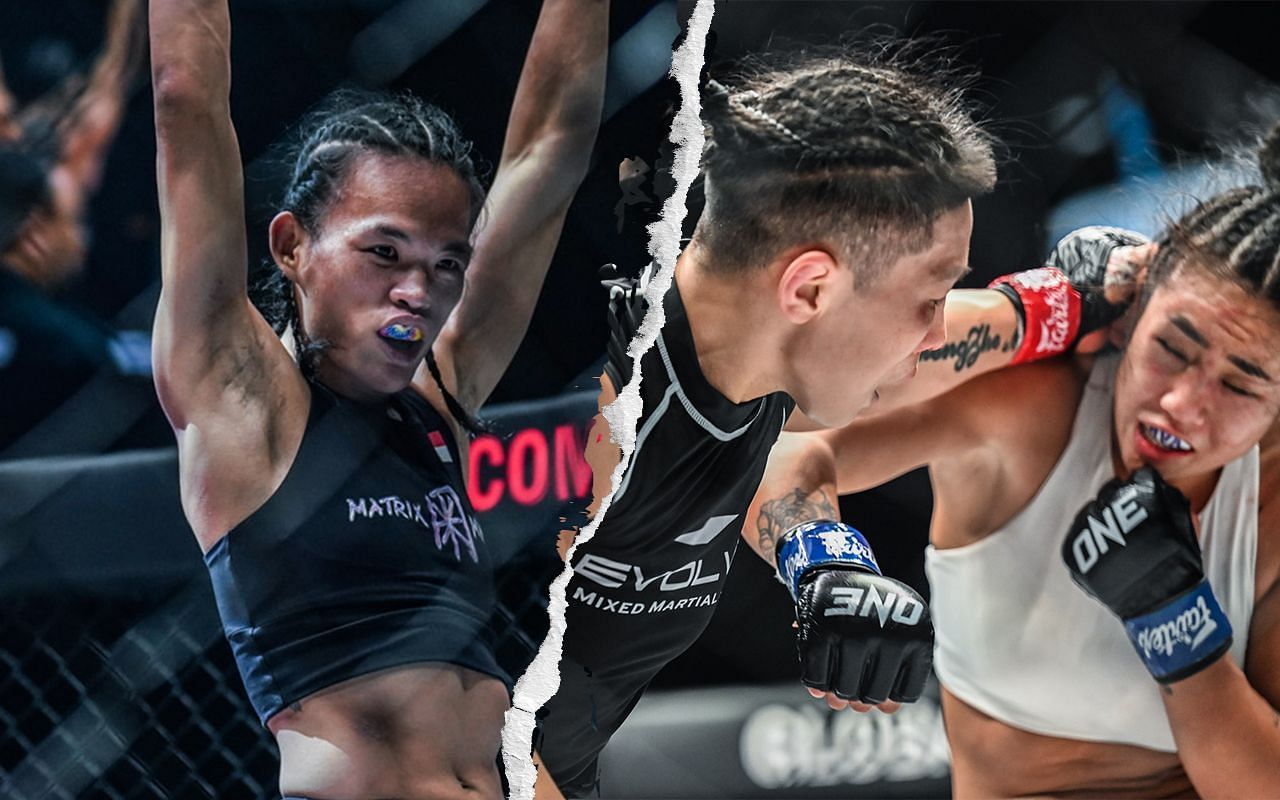 [Photo Credit: ONE CHampionship] Tiffany Teo, Angela Lee, Xiong Jing Nan