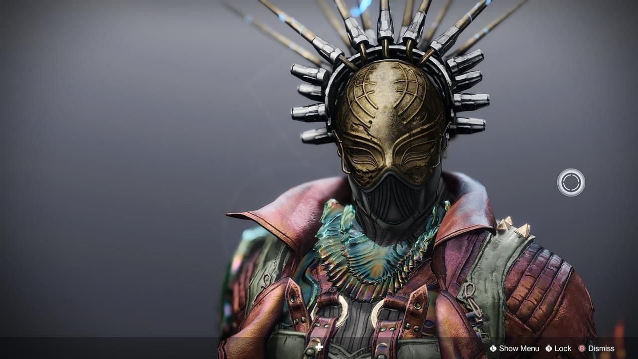Fallen Sunstar Exotic Helmet for Warlocks in Lost Sector (Image via Destiny 2)