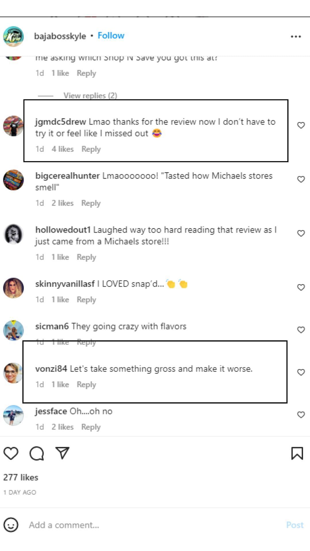 Fans react negatively to Fruit Quake 2/5 (image via Instagram)