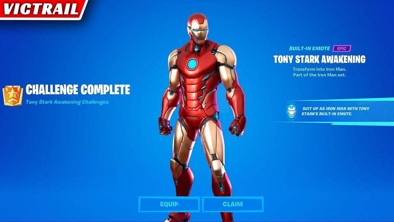 Das Iron Man-Emote (Bild Über Victrail Auf Youtube)