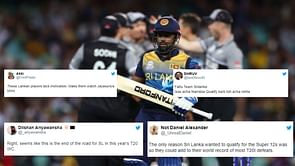 "Seemed like Sri Lanka didn't want to win"- Fans slam SL for horrible batting against NZ in T20 World Cup 2022