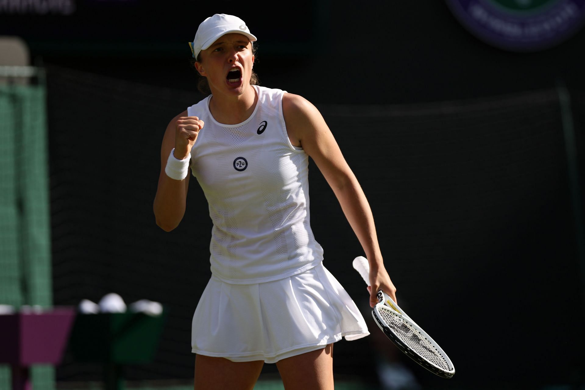 Iga Swiatek at the 2022 Wimbledon Championships.