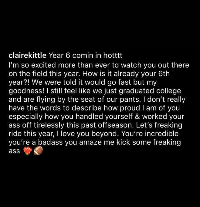 Who is George Kittle&rsquo;s wife, Claire Kittle?