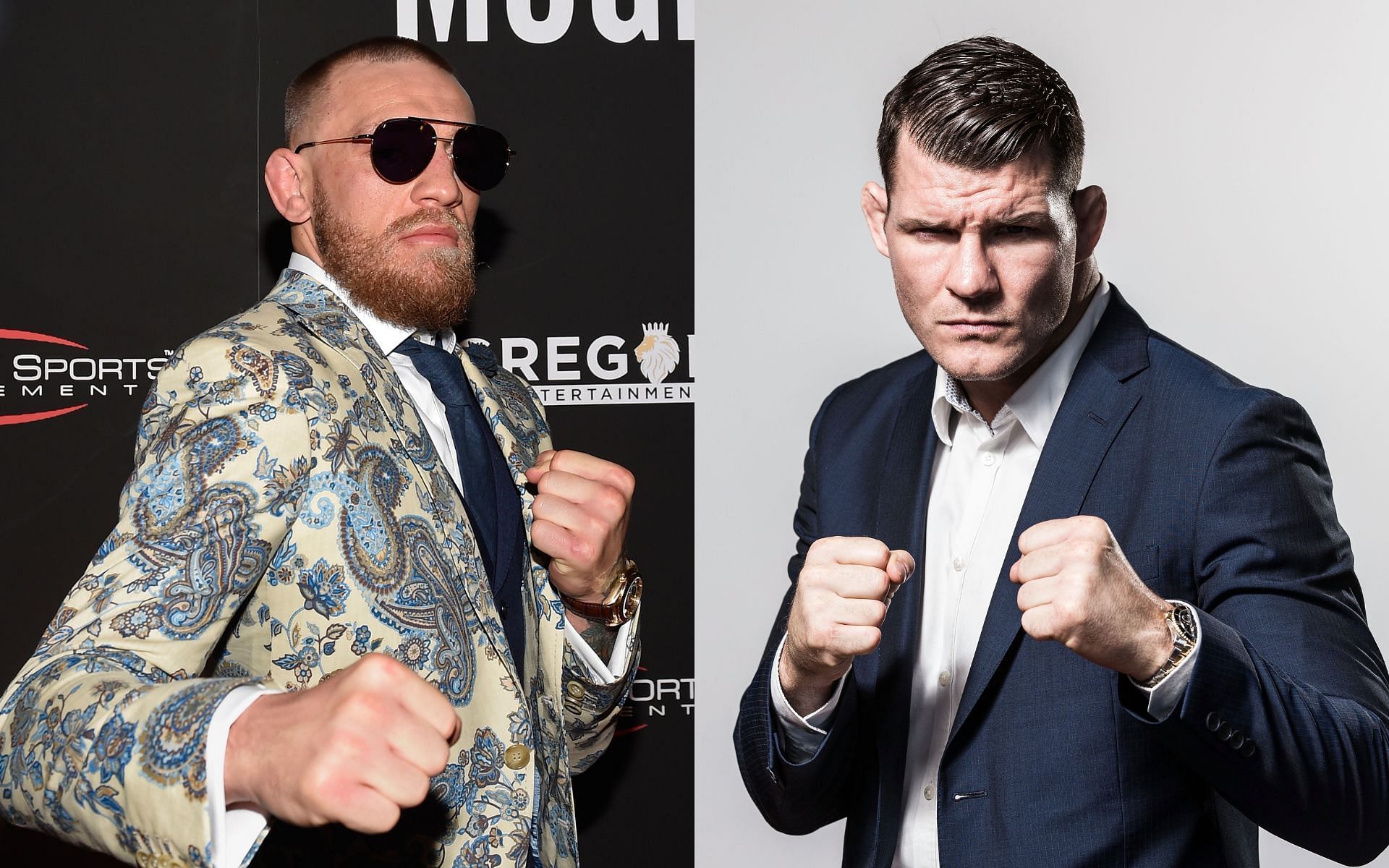 Conor McGregor (left) and Michael Bisping (right). [Images courtesy: Getty Images]