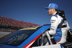Who does Kyle Larson drive for in World of Outlaws?