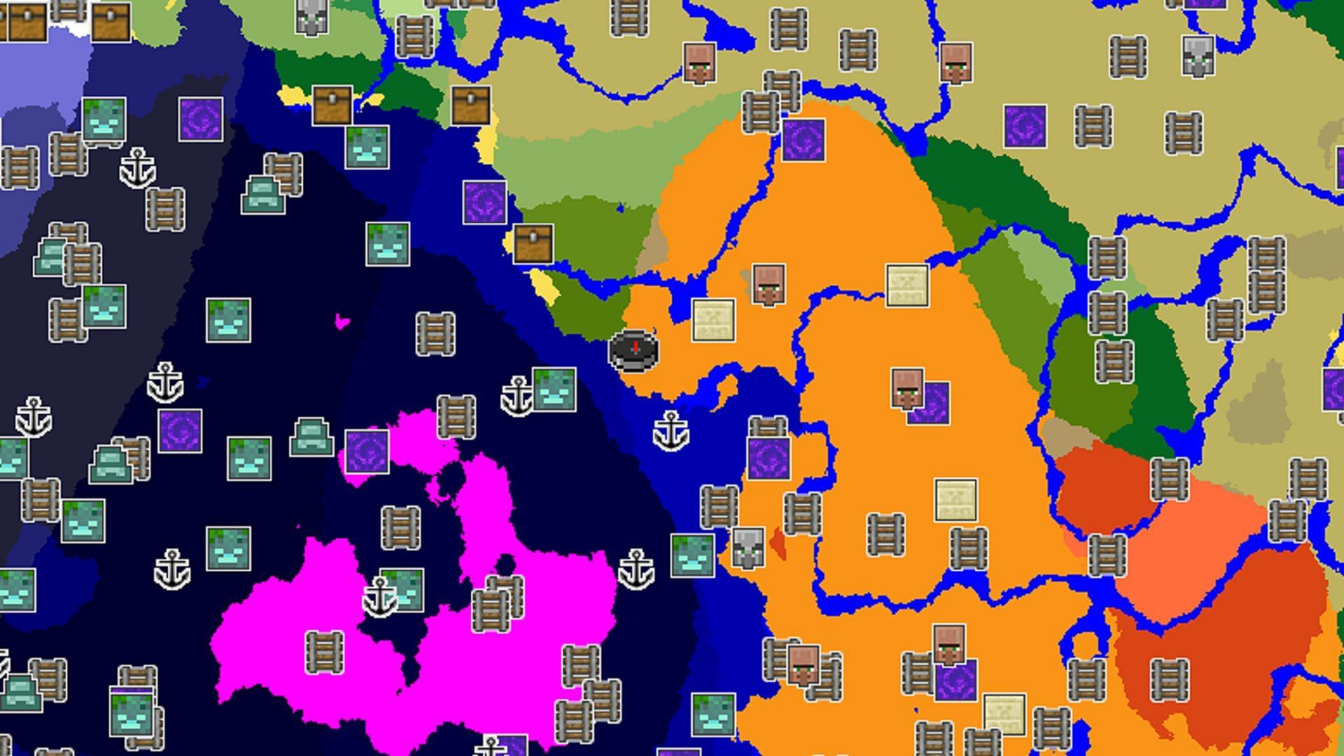 The mushroom island in this seed should provide an excellent starting point (Image via Chunkbase)