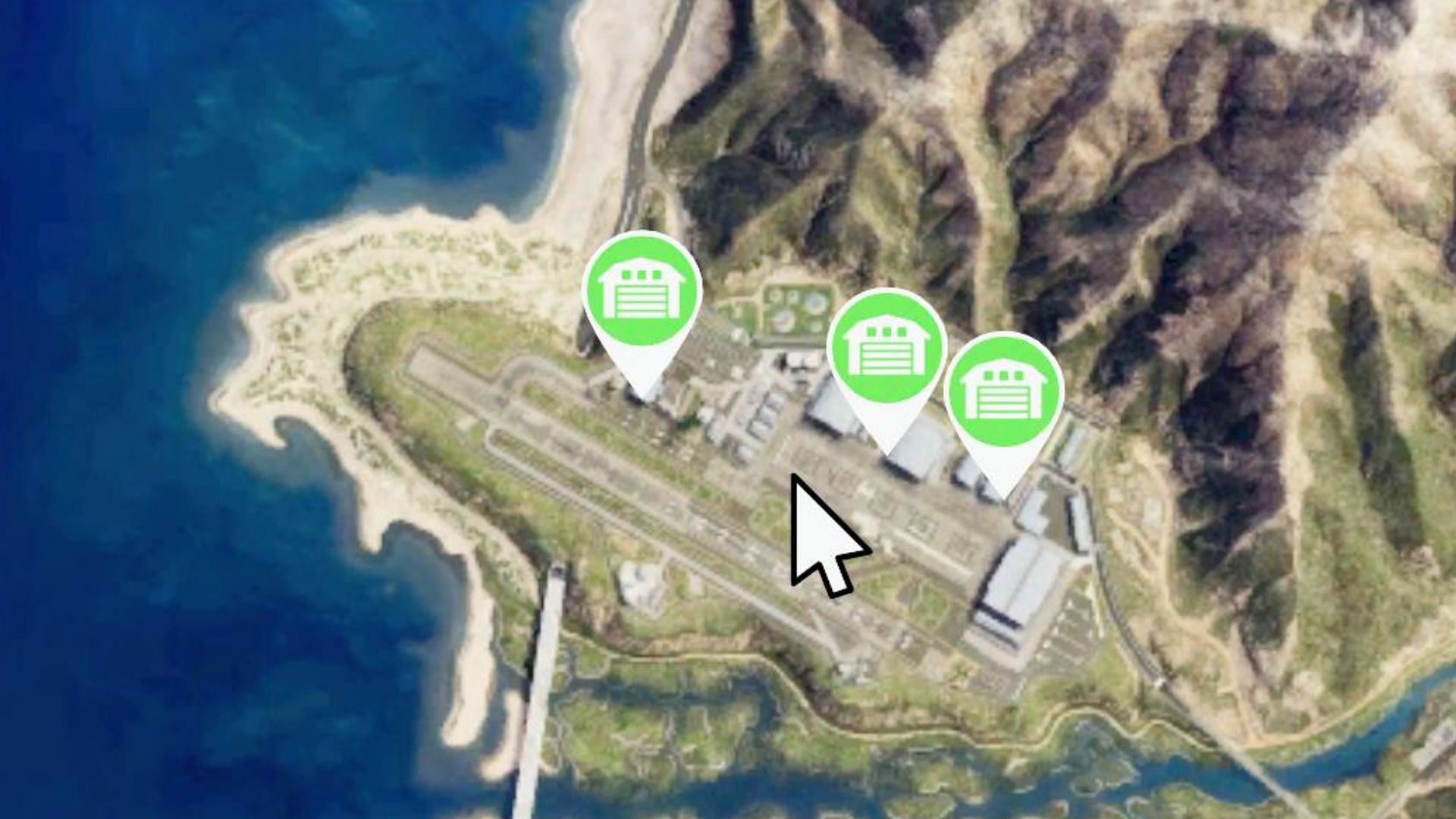 The Fort Zancudo Hangars are unquestionably more useful than the LSIA ones (Image via Rockstar Games)
