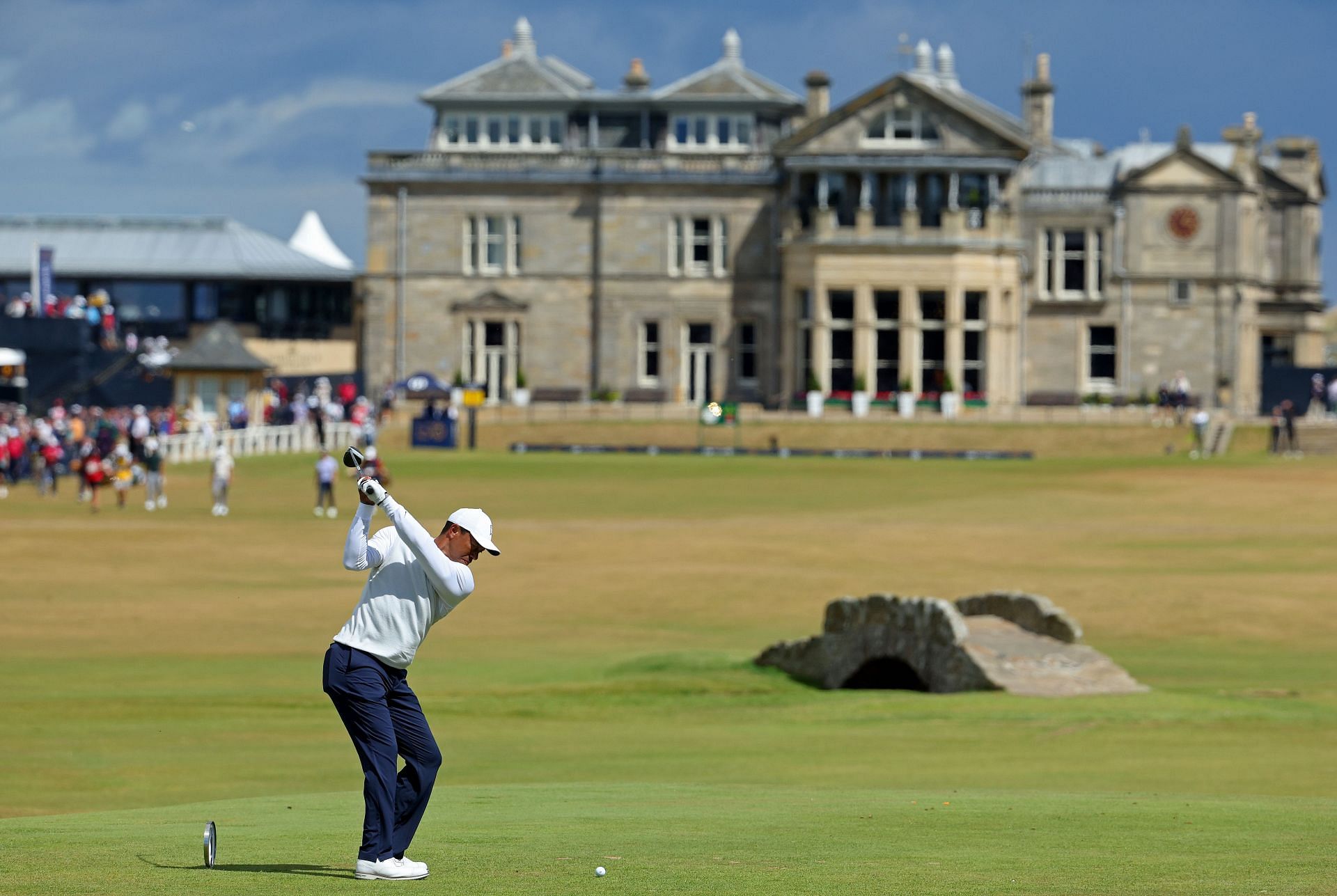 Tiger Woods at The 150th Open - Day Two (Image via Andrew Redington/Getty Images)