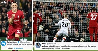 Twitter explodes as heroics from Darwin Nunez and Alisson Becker steer Liverpool to 1-0 win against West Ham
