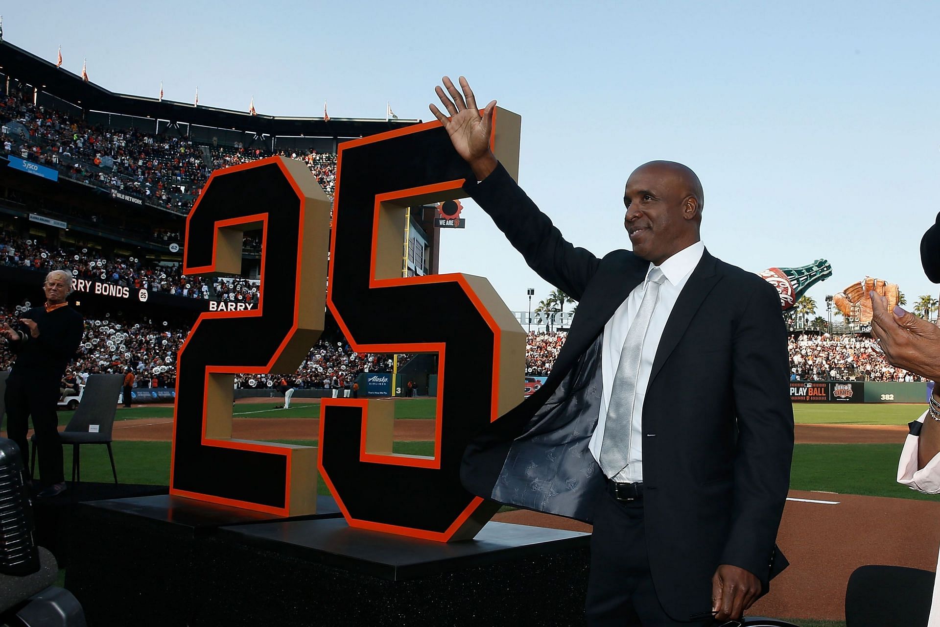 Barry Bonds had his #25 retired by the Giants in 2018