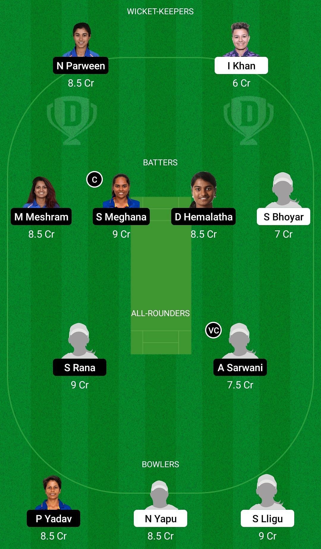 AP-W vs RAI-W Dream11 Prediction Team, Head To Head League