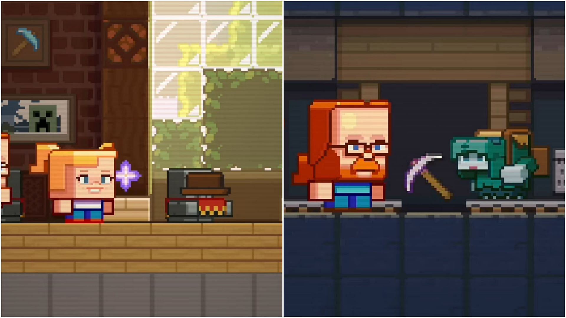 All three mobs have vastly different features (Image via YouTube/Minecraft)