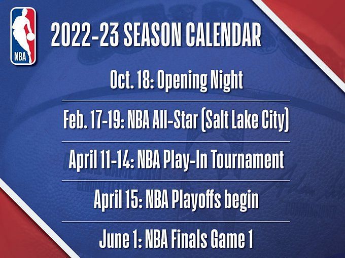 2022 2023 nba season schedule