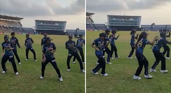 [WATCH] Sri Lanka Women come up with hilarious dance moves after reaching Women’s Asia Cup final