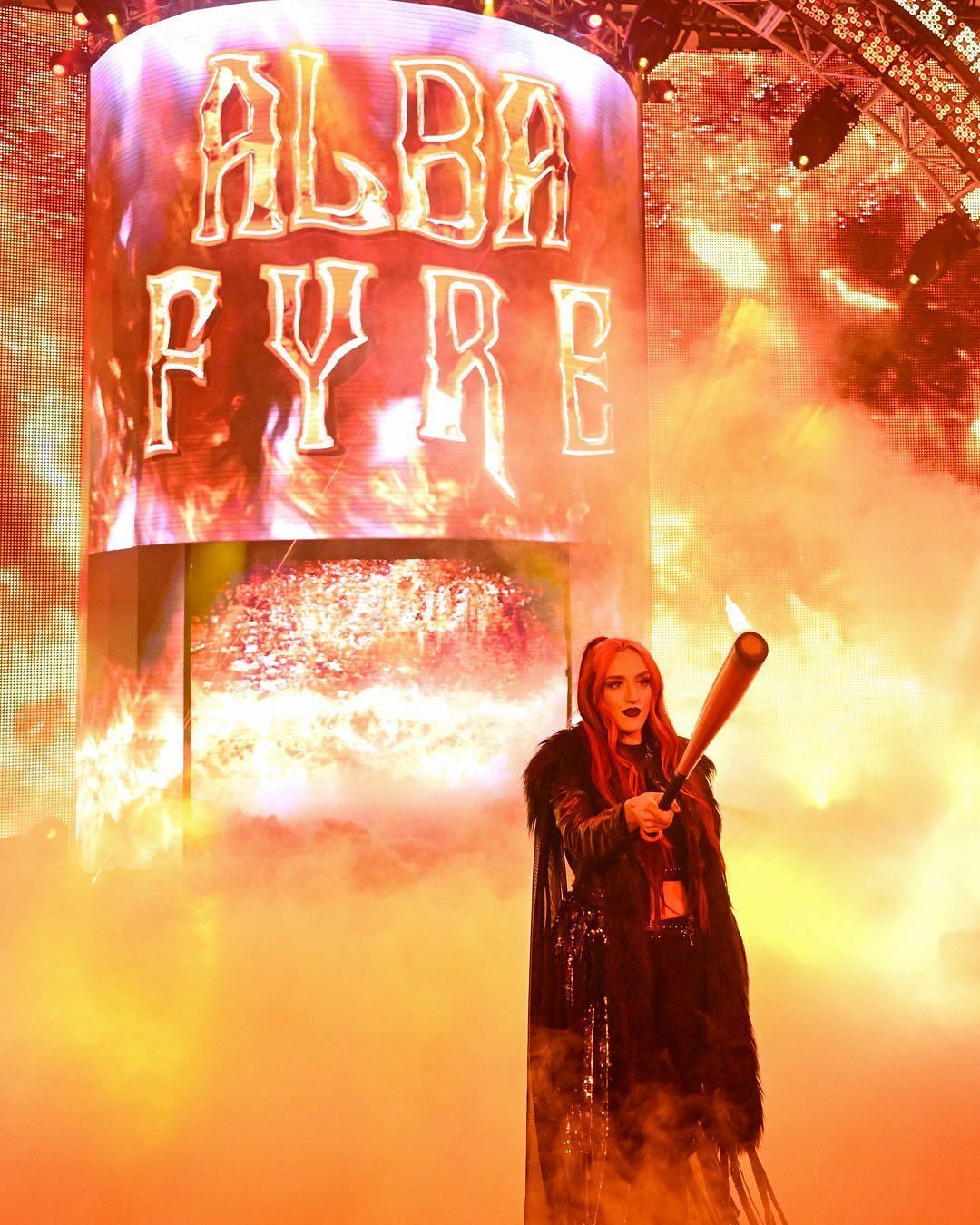 Alba Fyre makes an instant impression with her entrance