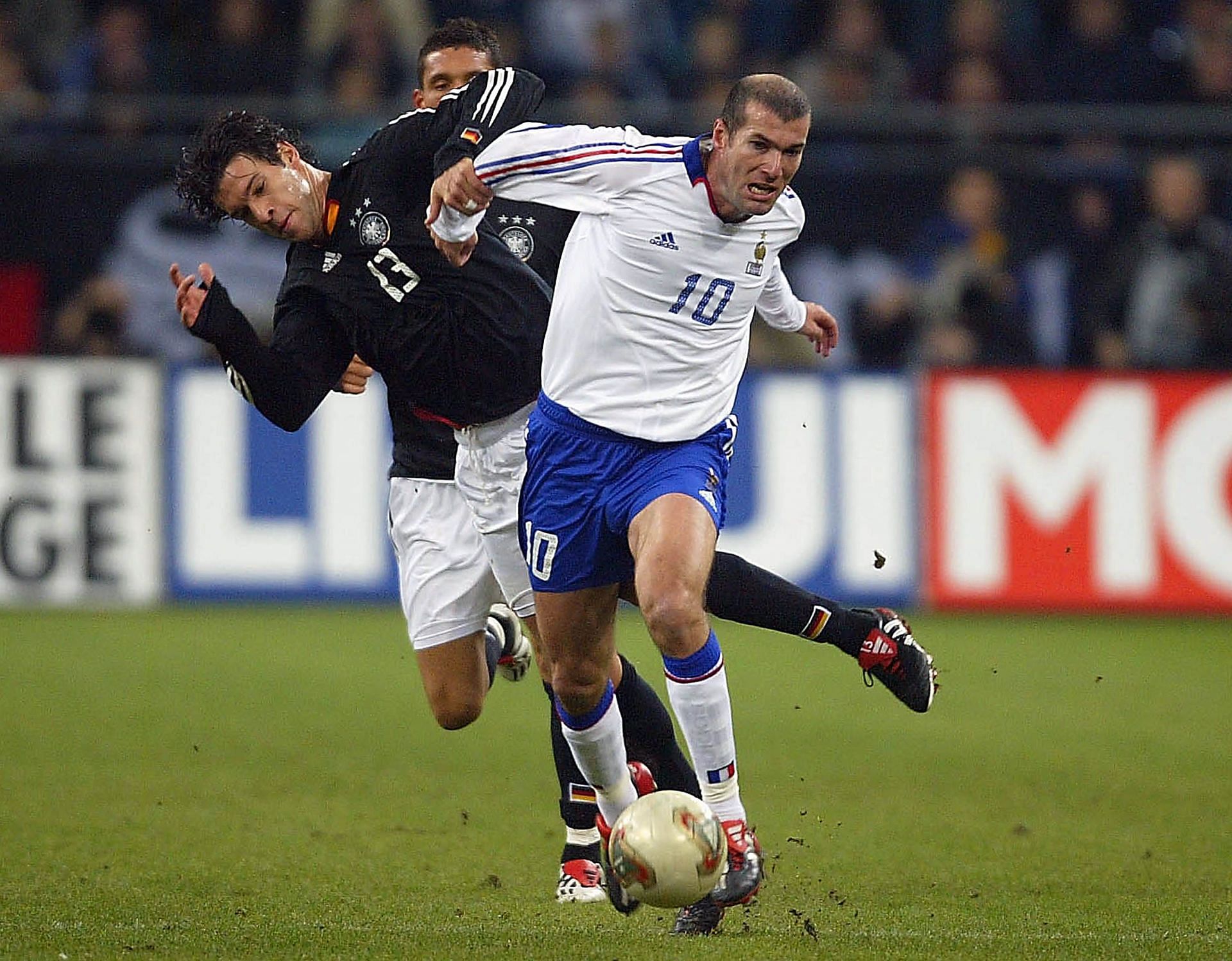 Michael Ballack and Zinedine Zidane