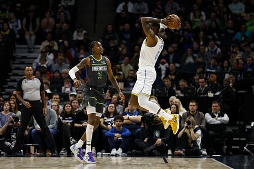 LeBron James in action against the Minnesota Timberwolves