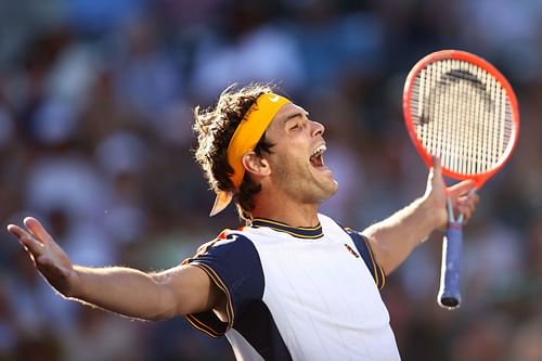 Taylor Fritz during a previous match