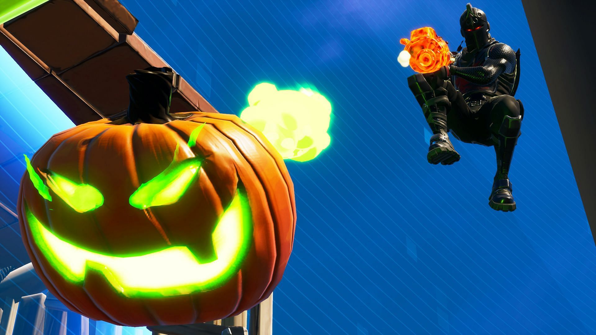 To destroy objects with a Pumpkin Launcher, you will first have to find the weapon (Image via Epic Games)