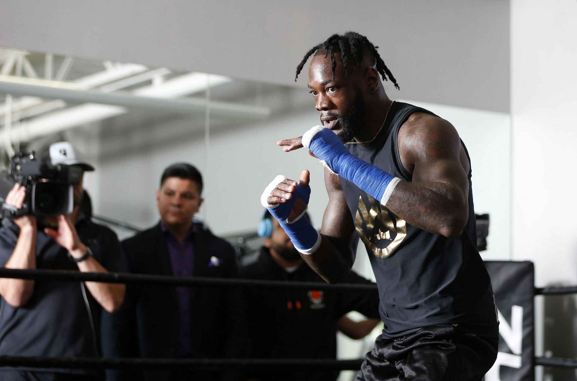 Deontay Wilder Media Workout