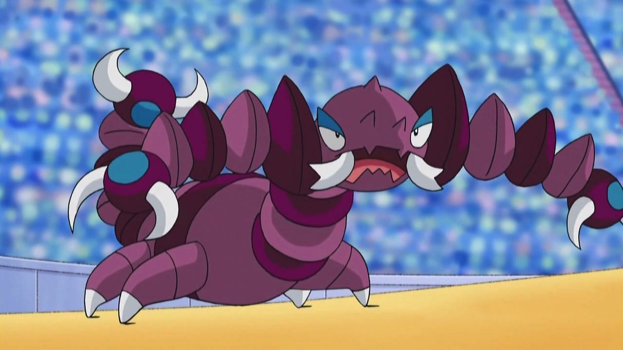 Paul&#039;s Drapion as it appears in the anime (Image via The Pokemon Company)