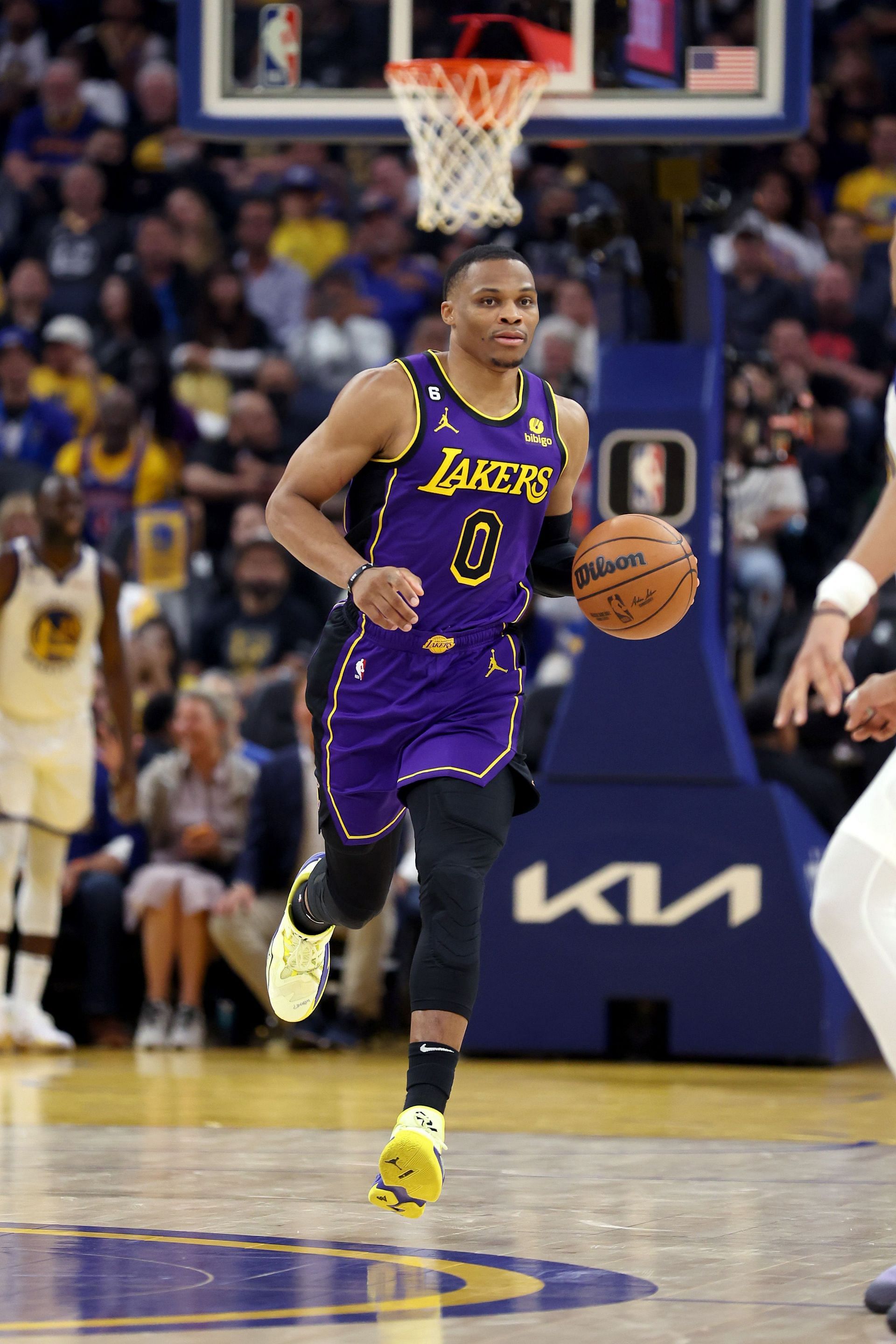 Russell Westbrook of the Los Angeles Lakers