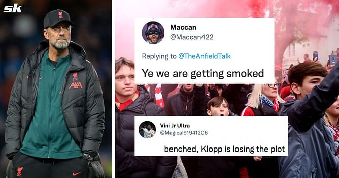 "Really hope this isn't the real team" "Klopp is losing the plot" - Liverpool fans lose their minds as attacker drops to the bench for Manchester City clash